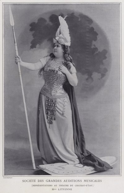 Felia Litvinne, Russische operazangeres door Reutlinger Studio
